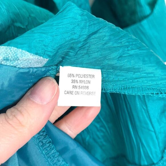 Keren Hart Crinkle Teal Jacket Size Medium NWT - Picture 6 of 10